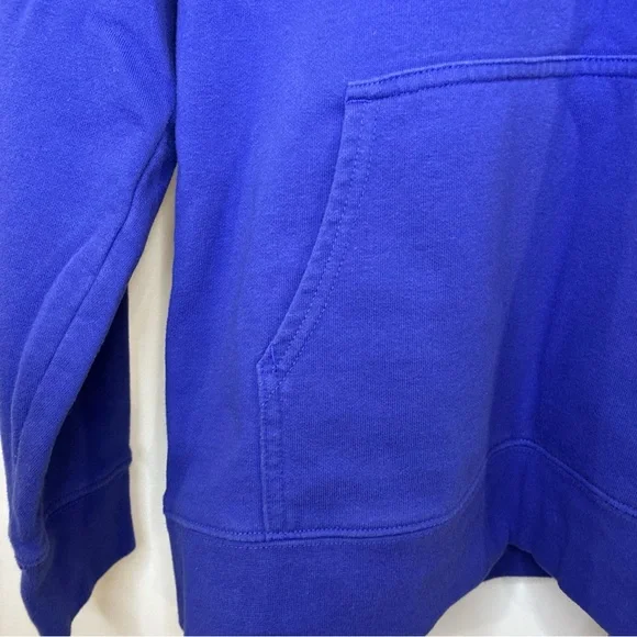 THE NORTH FACE Hoodie Women's XL Half Dome Pullover Sweater Kangaroo Pocket Blue - Picture 3 of 6